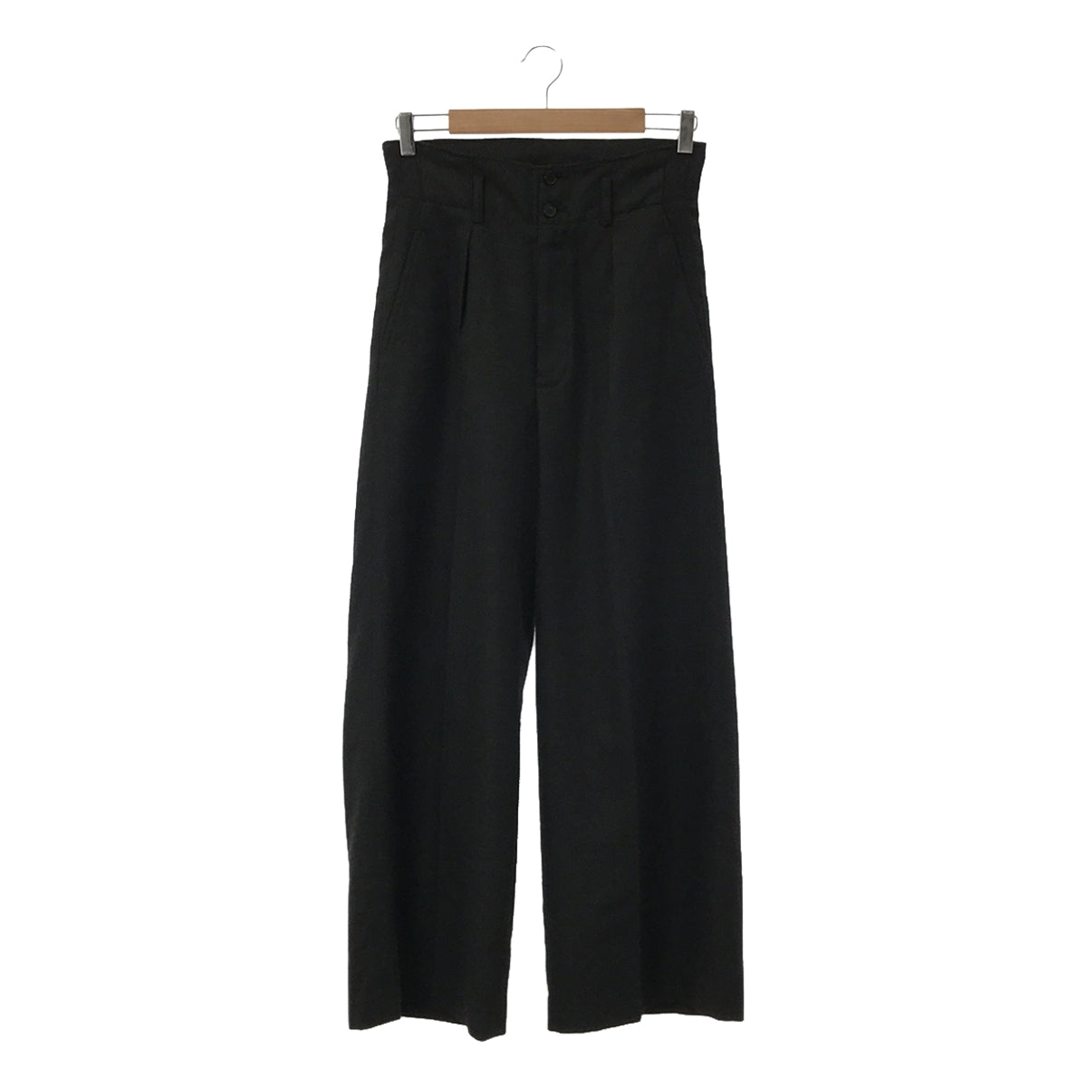 foufou / foufou | wool-like wide pants | 0 | charcoal gray | women's