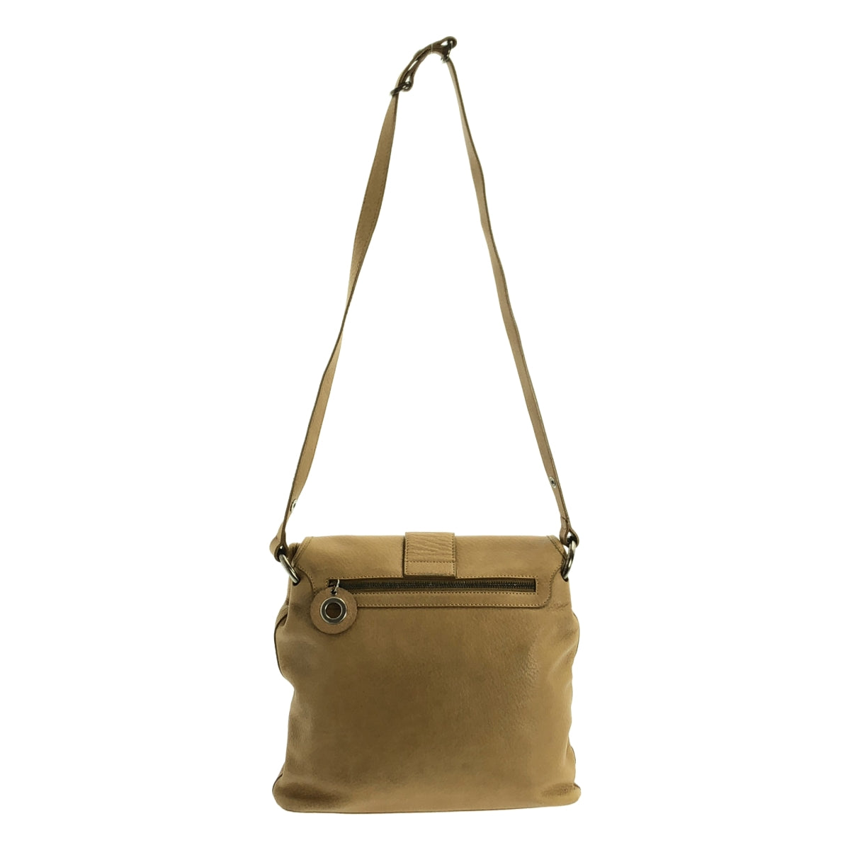 MARNI / 마르니 | 가죽 더블 플랩 숄더백 | 베이지 | 여성