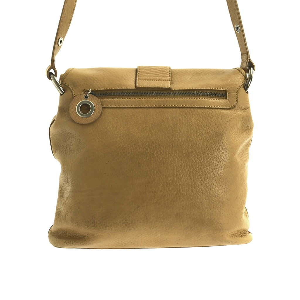 MARNI | 皮革雙蓋單肩包 | 米色 | 女士