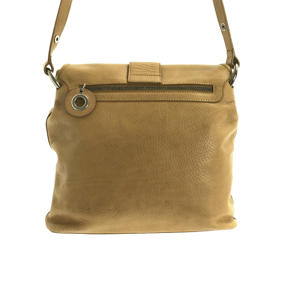 MARNI / 마르니 | 가죽 더블 플랩 숄더백 | 베이지 | 여성