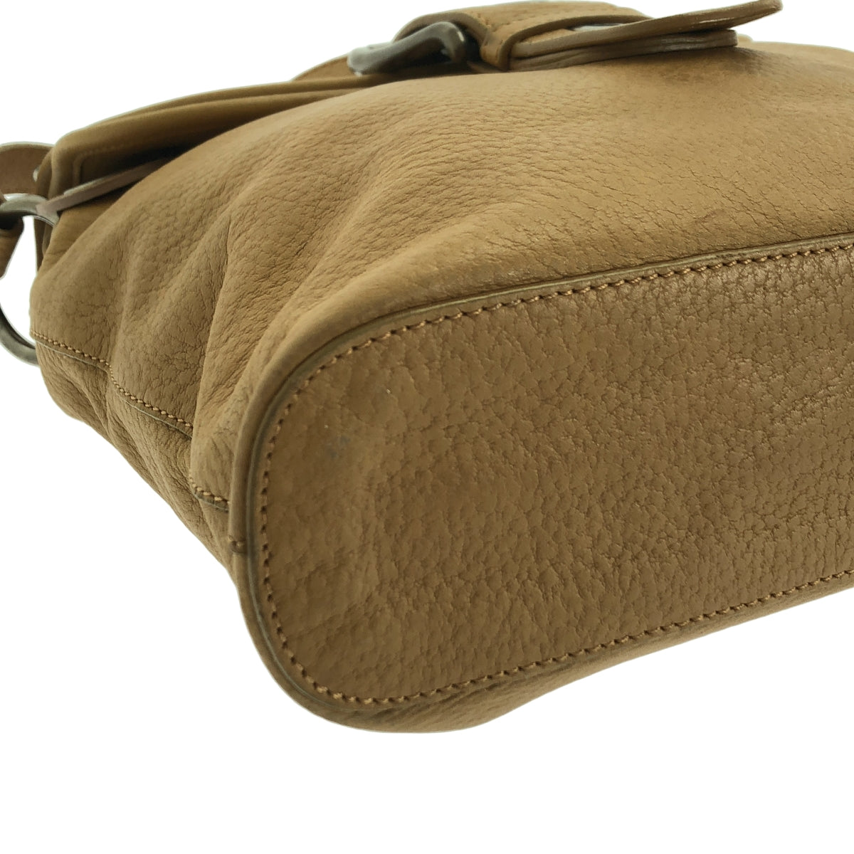 MARNI | 皮革雙蓋單肩包 | 米色 | 女士