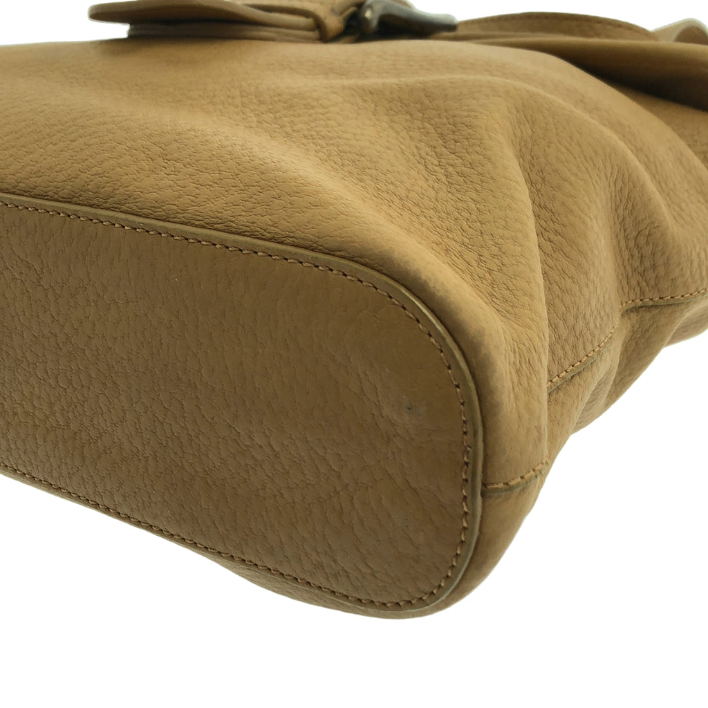 MARNI | 皮革雙蓋單肩包 | 米色 | 女士