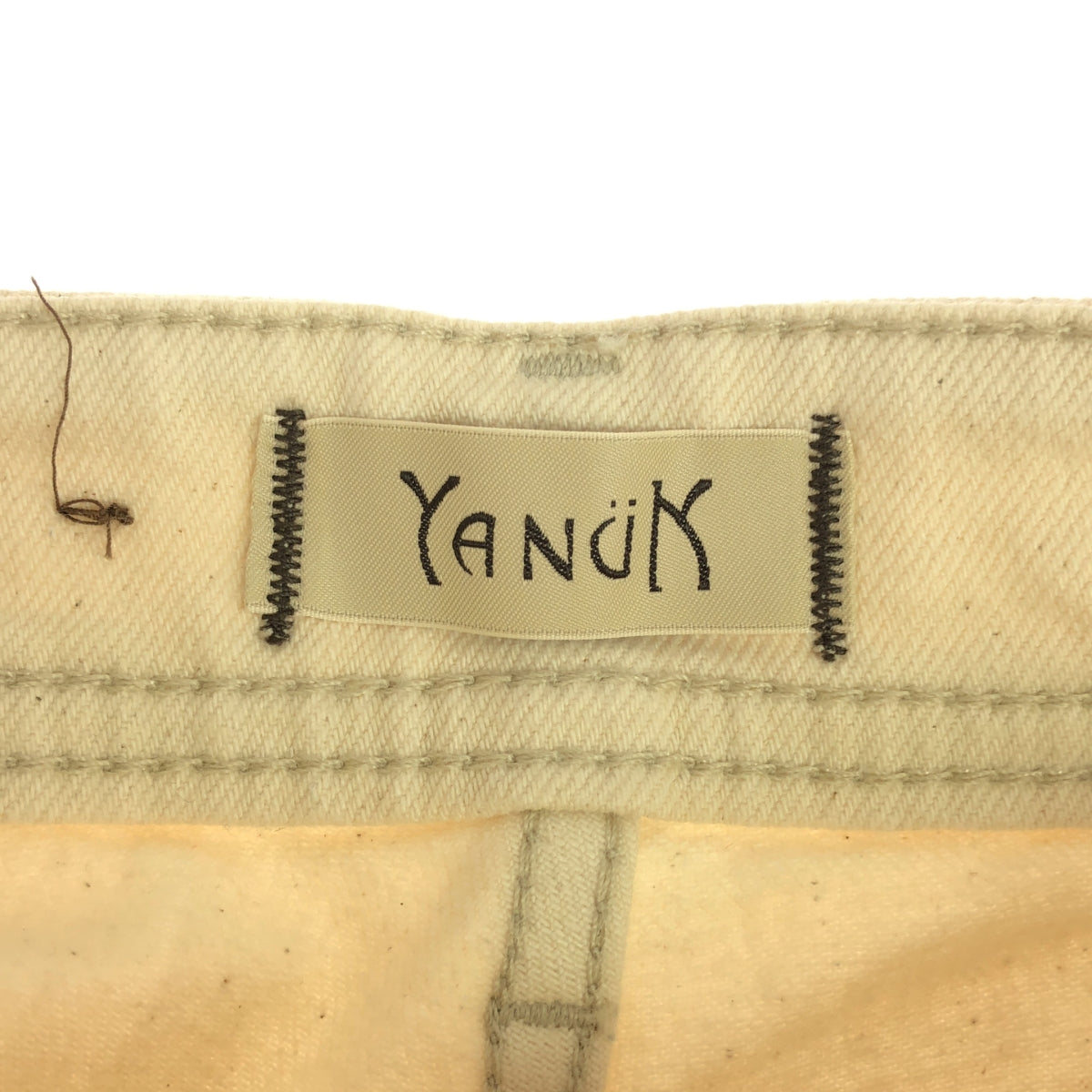 YANUK | 2021SS | HIGH WAIST ANNETTE Ecru denim pants | 22 | Women's