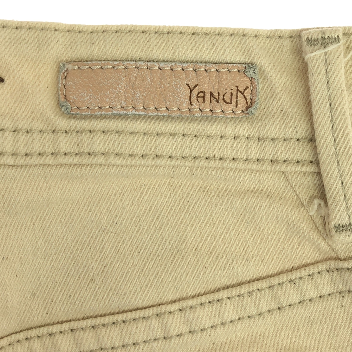 YANUK | 2021SS | HIGH WAIST ANNETTE Ecru denim pants | 22 | Women's