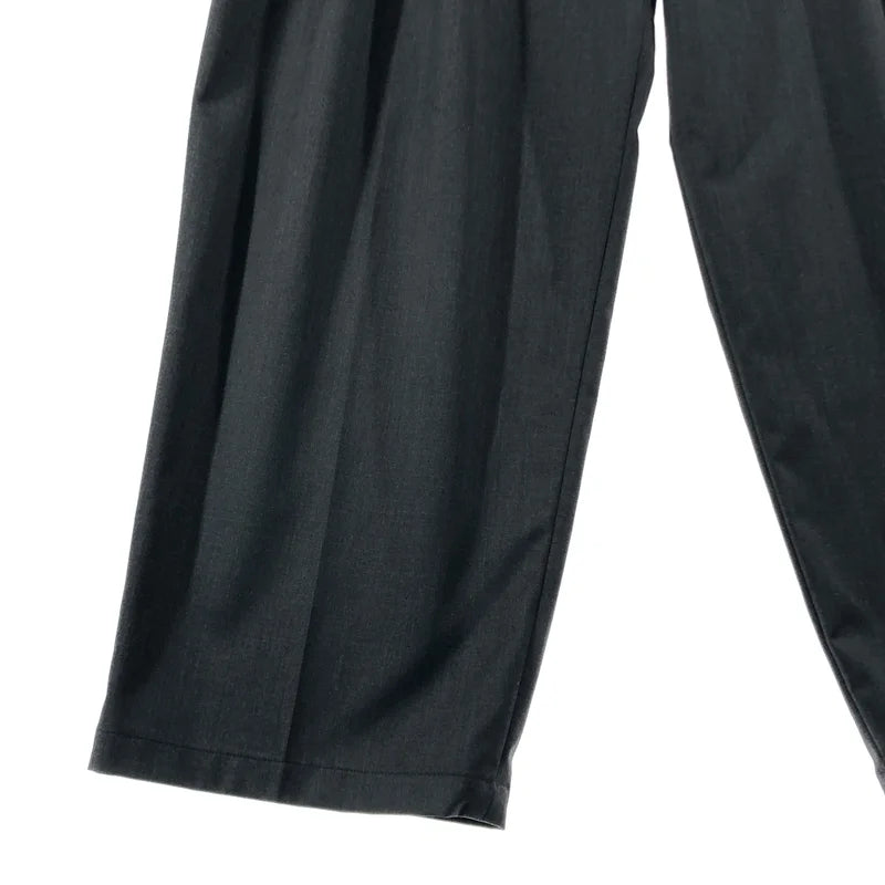 ESSAY / エッセイ | WOOL BLEND WIDE STRAIGHT TROUSERS / 2タック ワイド トラウザーズ パンツ | 2 | メンズ