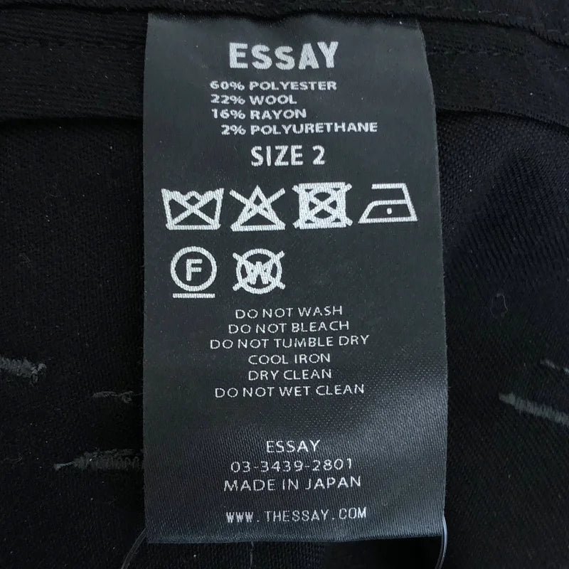 ESSAY / 에세이 | WOOL BLEND WIDE STRAIGHT TROUSERS / 투턱 와이드 트라우저 팬츠 | 2 | 남성
