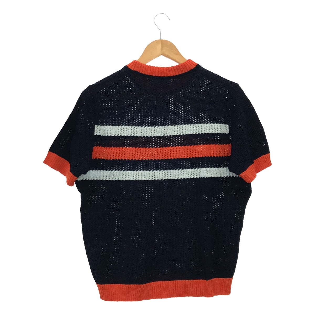 MAISON KITSUNE | Mesh Border Knit T-shirt | S | Men's