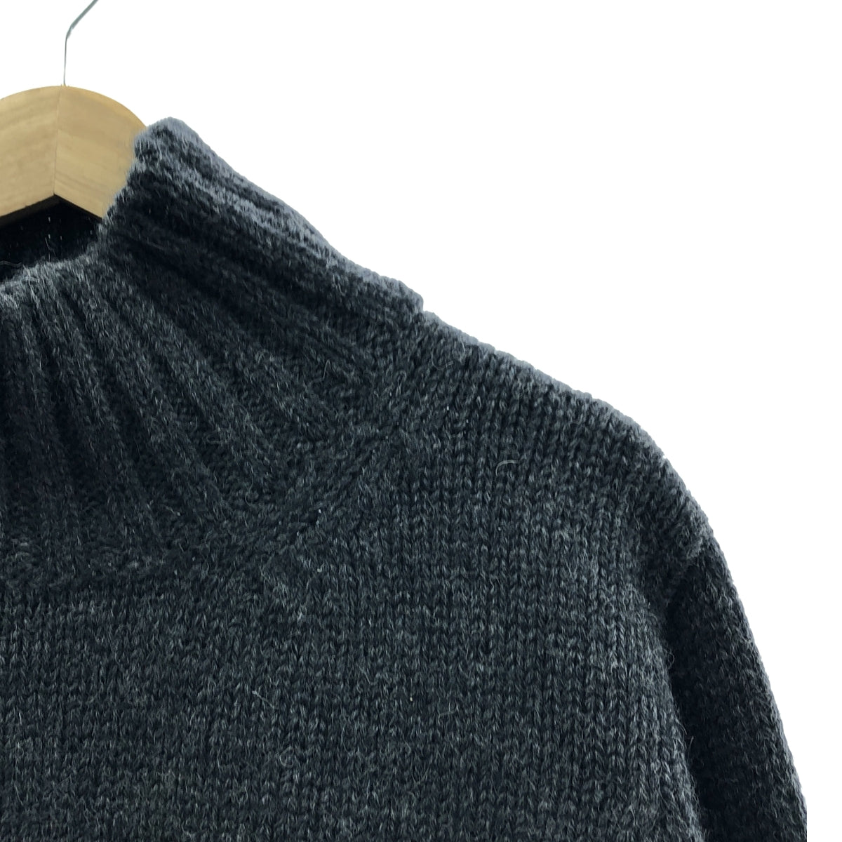 MHL. / 엠에이치엘 마가렛 하웰 | 울 미들 게이지 하이넥 니트 | Ⅱ | 그레이 |