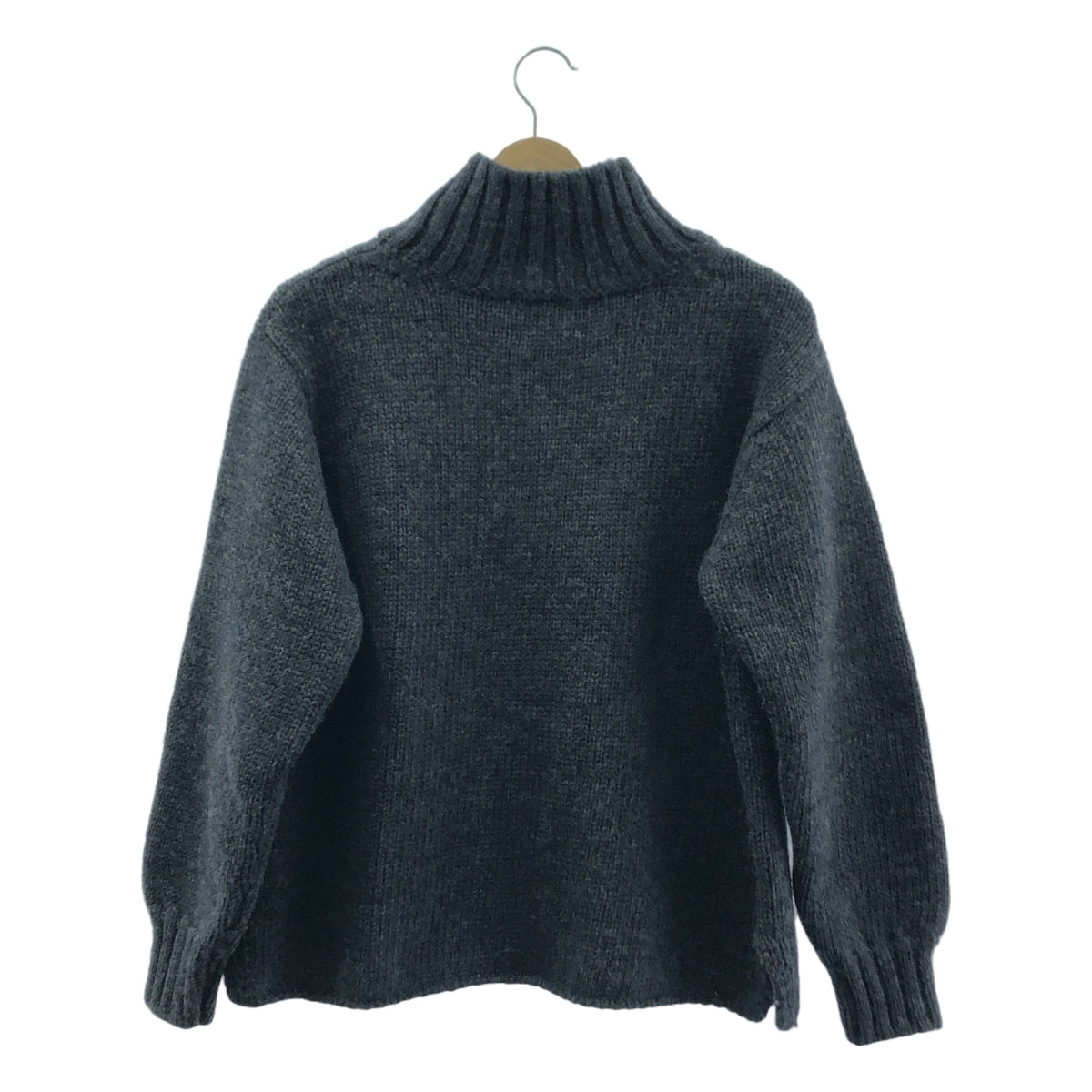 MHL. / 엠에이치엘 마가렛 하웰 | 울 미들 게이지 하이넥 니트 | Ⅱ | 그레이 |