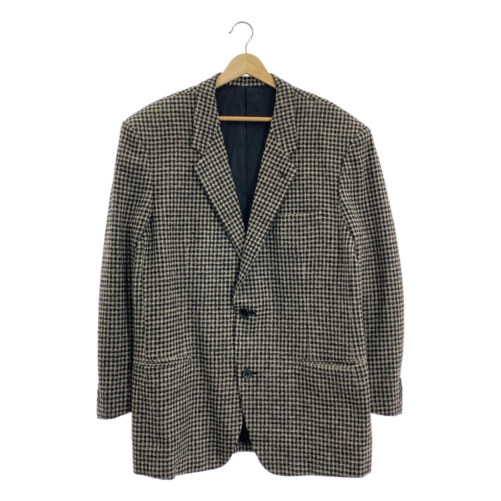 ISSEY MIYAKE / 이세이 미야케 | 1980s 붓 태그 체크 테일러드 재킷 | M | 남성