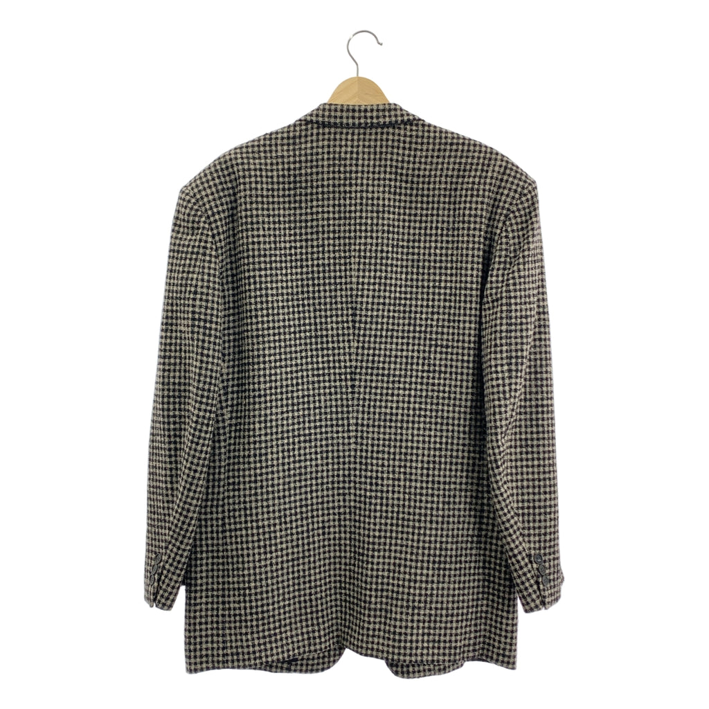 ISSEY MIYAKE / 이세이 미야케 | 1980s 붓 태그 체크 테일러드 재킷 | M | 남성