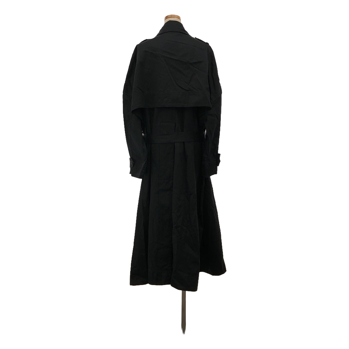 LOHEN | 2023SS | Layered lapel trench coat | 38 | Black | Women's