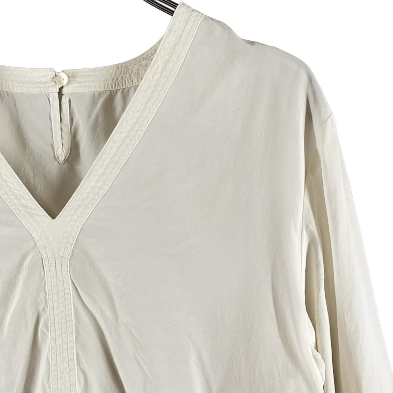 SOEJU / ソージュ | シルクストレッチVネックブラウス | M | レディース