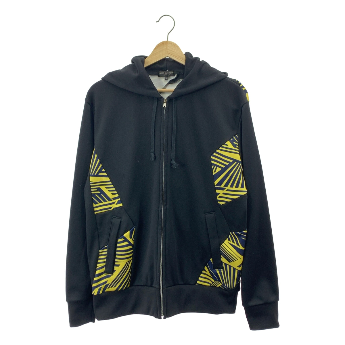 COMME des GARÇONS HOMME PLUS | 2023 春夏 |聚酯瘋狂圖案拉鍊連帽衫 | SHOPBOP S 號 |男士