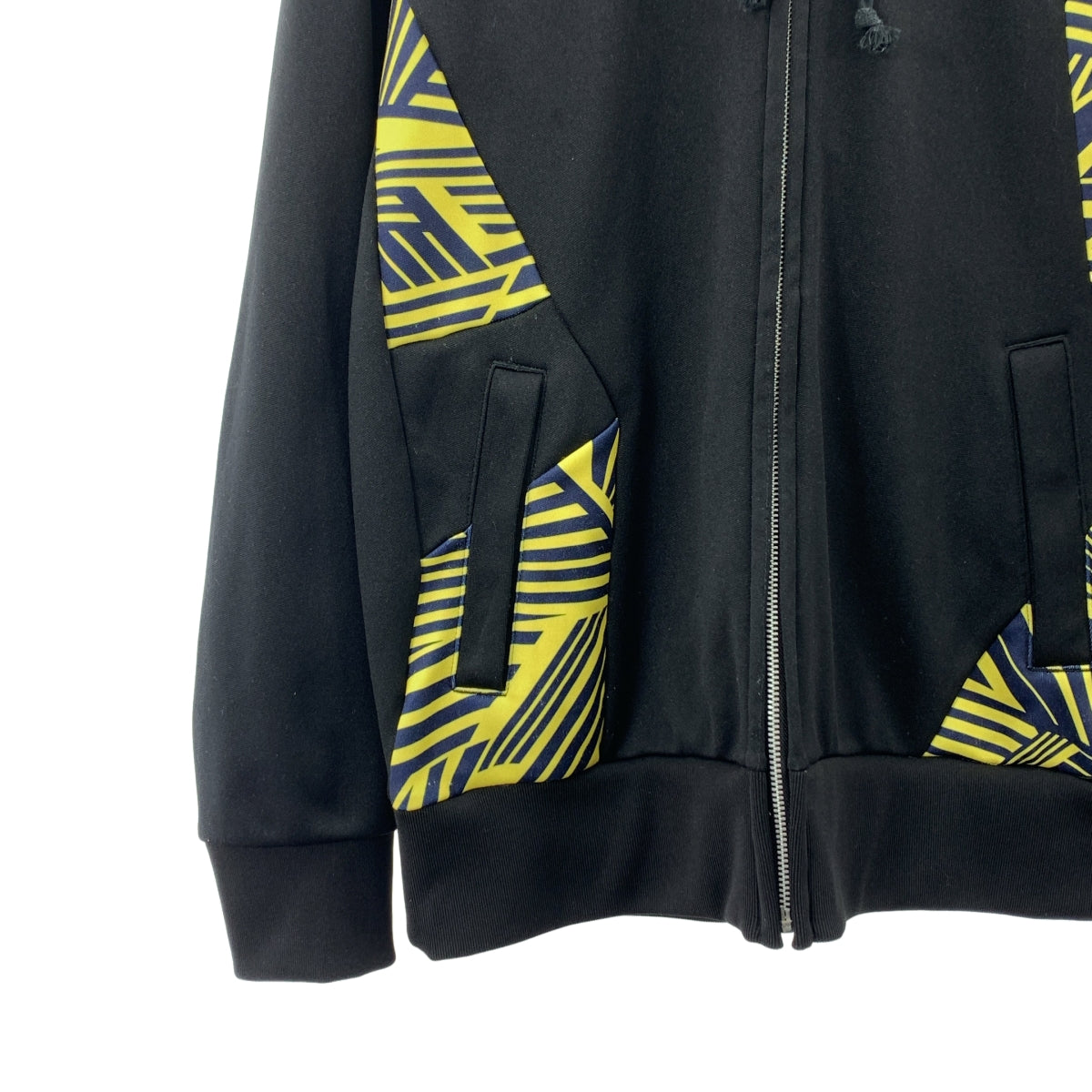 COMME des GARÇONS HOMME PLUS | 2023 春夏 |聚酯瘋狂圖案拉鍊連帽衫 | SHOPBOP S 號 |男士