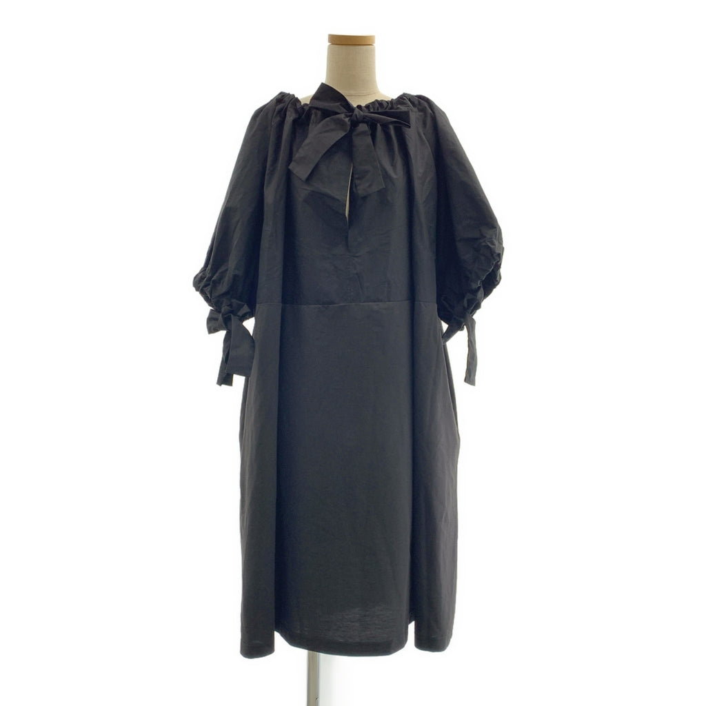 COS | 混紡布料褶皺洋裝 | M碼 | 黑色 | 女款