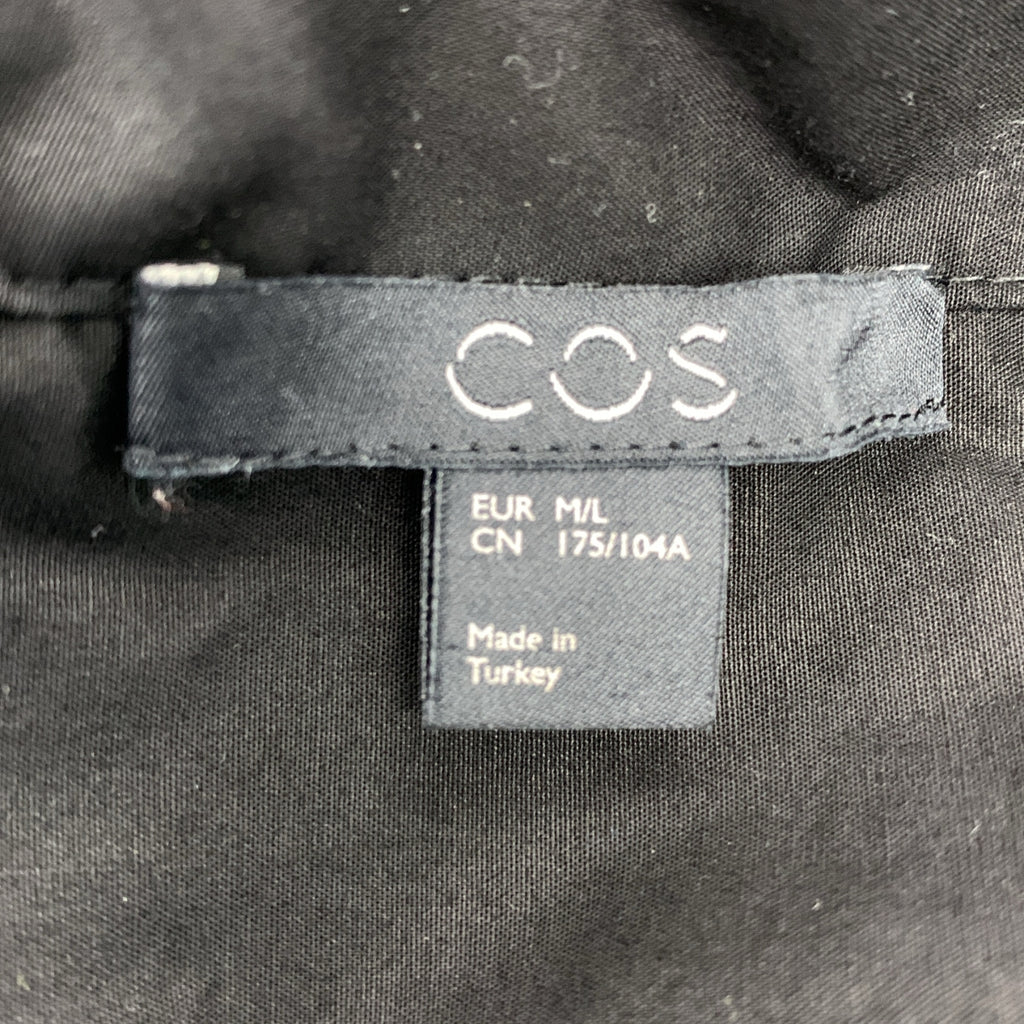 COS | 混紡布料褶皺洋裝 | M碼 | 黑色 | 女款