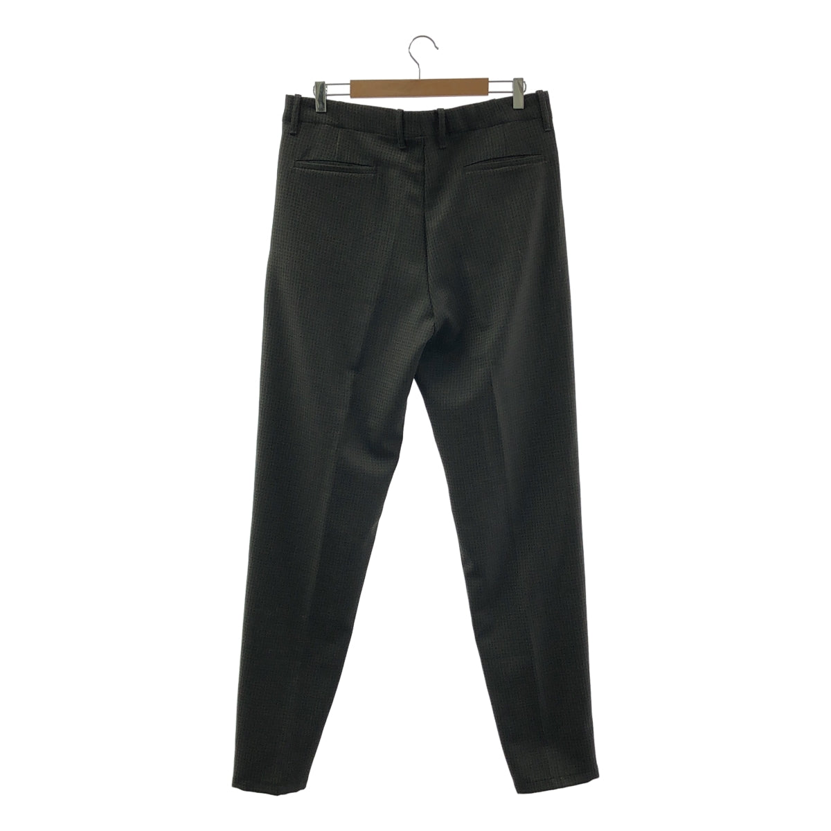 [狀況極佳] EMPORIO ARMANI 格紋錐形休閒褲 | 尺寸 1 | 卡其色 | 男款