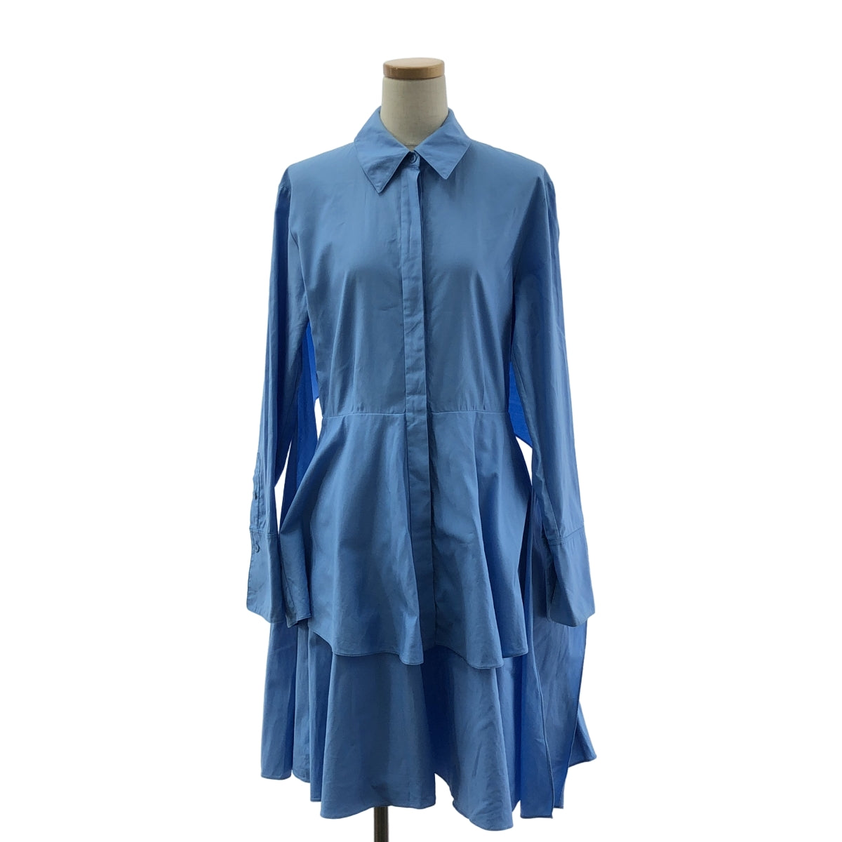 STELLA McCARTNEY | 棉質喇叭襯衫裙 | 尺寸 40 | 淺藍色 | 女款