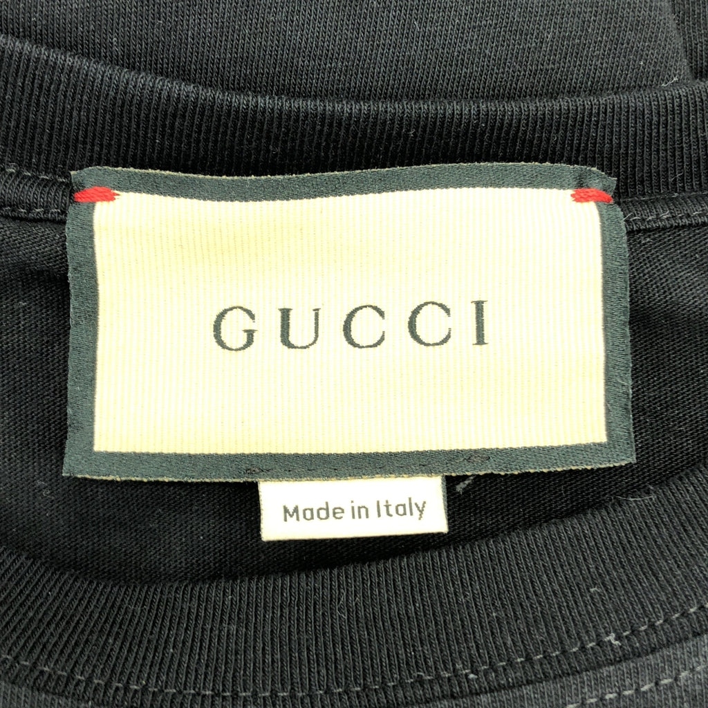 GUCCI / 구찌 | 인터로킹 로고 프린트 티셔츠 컷소우 | XS | 남성