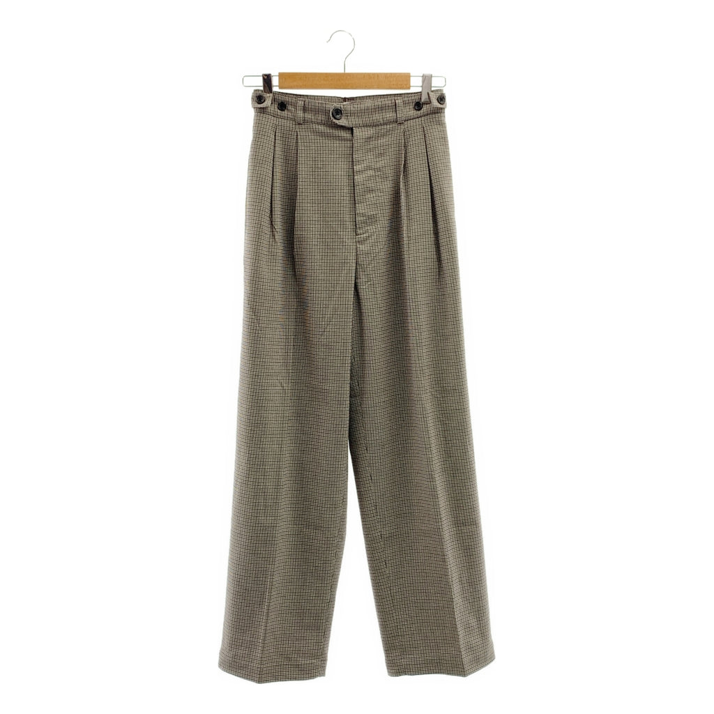 RHC Ron Herman | 槍枝俱樂部格紋褶襉褲 | S 碼 |