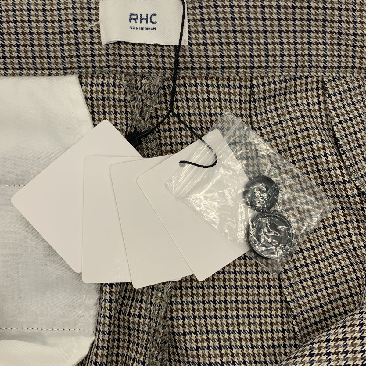 RHC Ron Herman | 槍枝俱樂部格紋褶襉褲 | S 碼 |