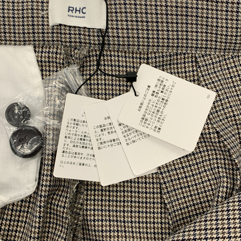 RHC Ron Herman | 槍枝俱樂部格紋褶襉褲 | S 碼 |