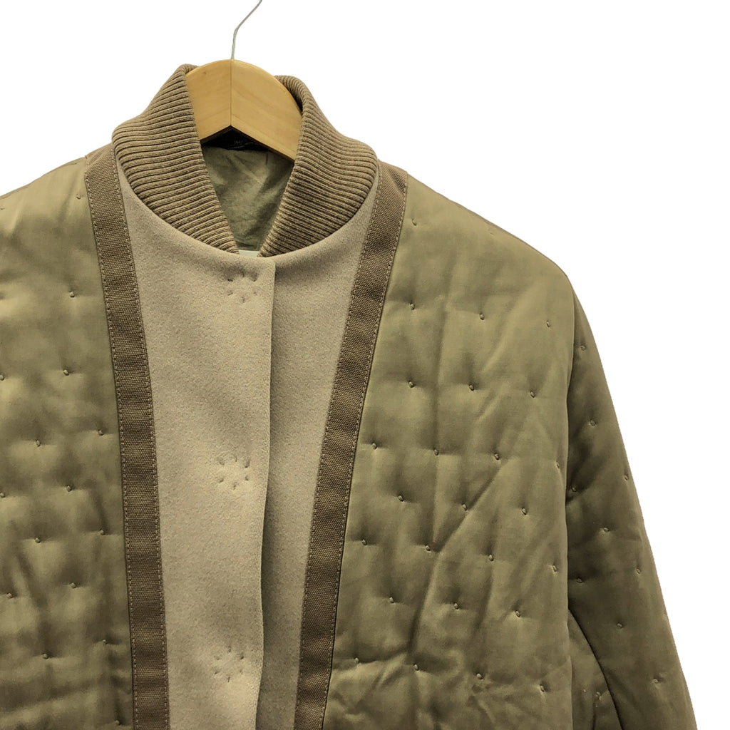 Maison Margiela / 메종 마르젤라 | 2016AW | 다른 소재 전환 폭격기 재킷 블루존 / 총 안감 | 36 | 베이지계 | 여성