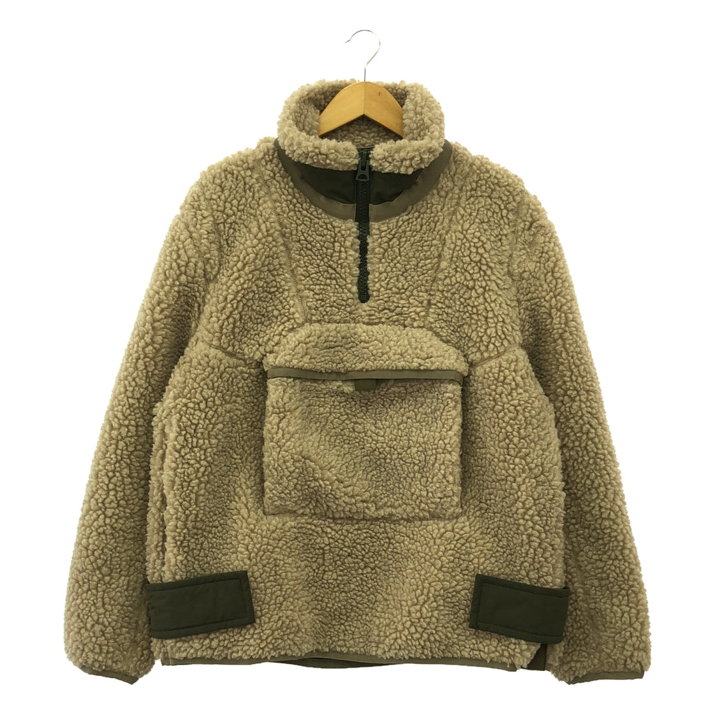 sacai / サカイ | 2023AW | Faux Shearling Pullover Jacket / ボア プルオーバー ジャケット | 1 | アイボリー | メンズ