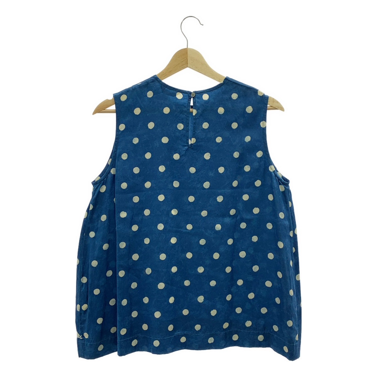 45r / フォーティファイブアール | キュプラ コットン ドット プルオーバー ノースリーブブラウス | 2 | レディース