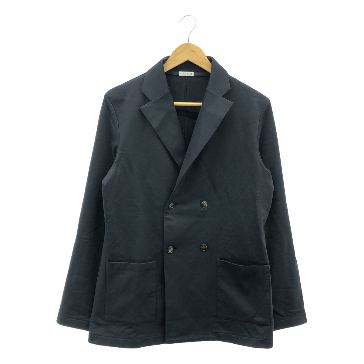 +CLOTHET / クロスクローゼット | Smooth Terry Cardigan Double Jacket / スビンプラチナム スムーステリー ダブルブレスト ジャケット | 3 | メンズ