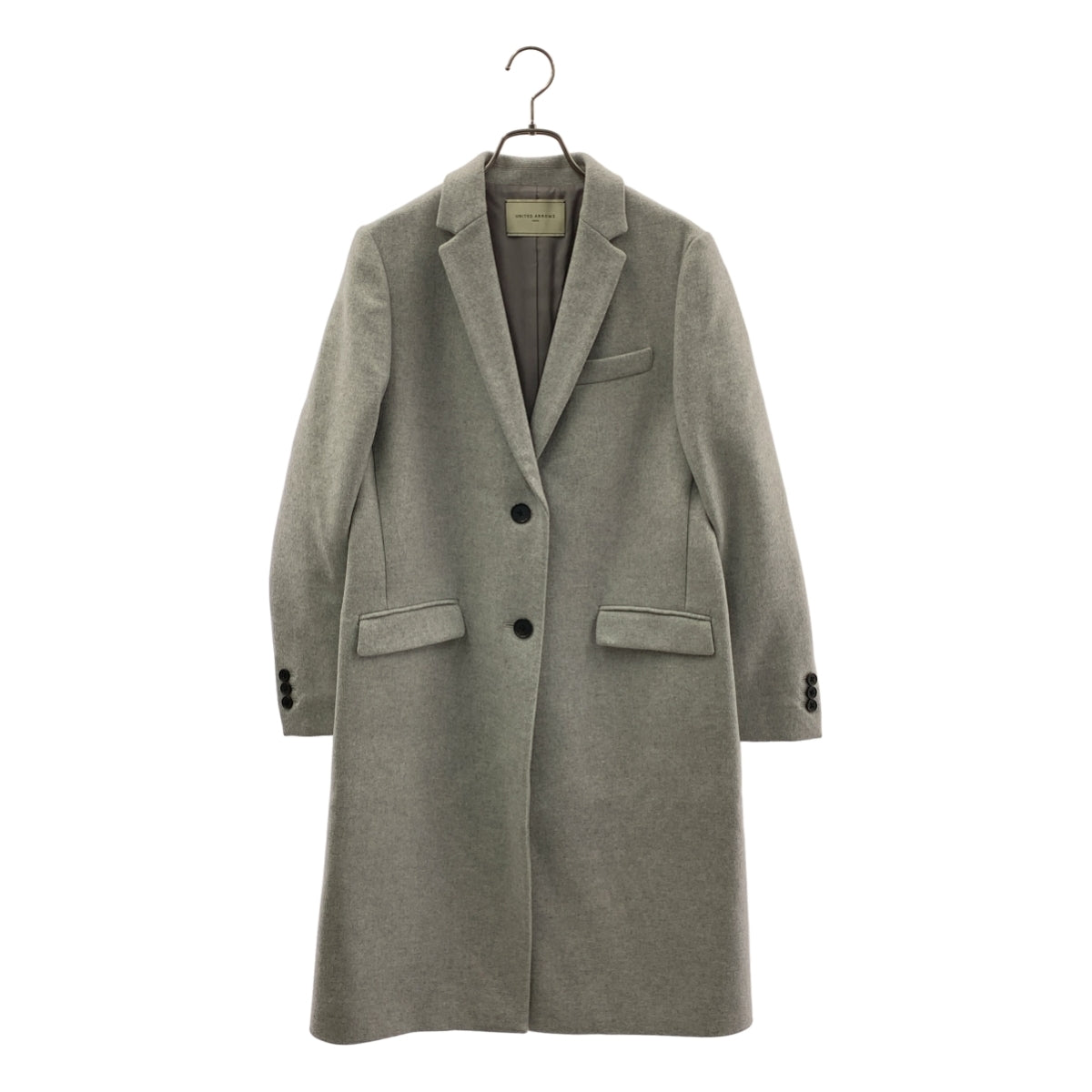 【美品】  UNITED ARROWS / ユナイテッドアローズ | ウール チェスターコート | 40 | グレー | レディース