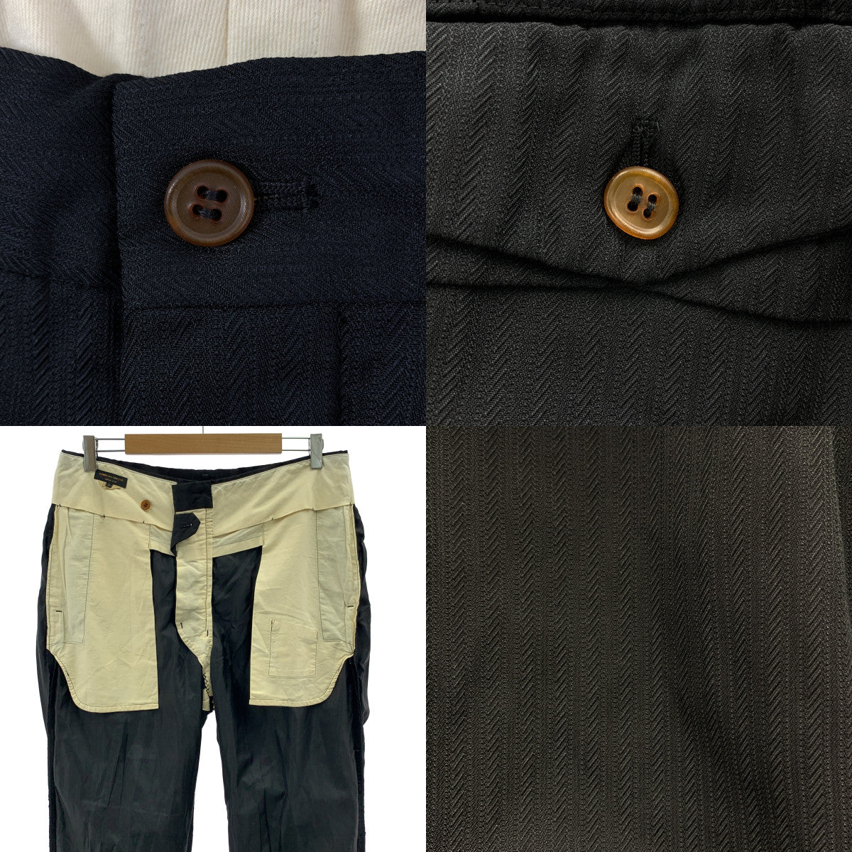 COMME des GARCONS HOMME PLUS / コムデギャルソンオムプリュス | 2019SS | ポリエステル 製品加工 ジャガード 蛇腹 スラックス パンツ / 総裏地 | L | メンズ