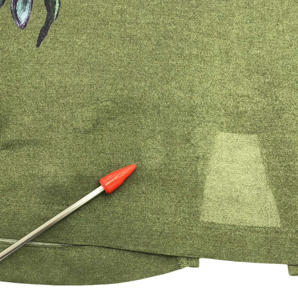 DRIES VAN NOTEN / ドリスヴァンノッテン | 2023AW | フラワープリント プルオーバー ワンピース | 36 | カーキ/ネイビー | レディース