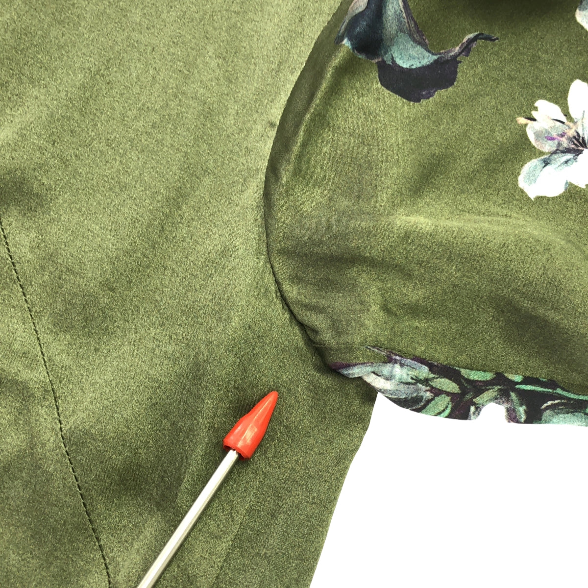 DRIES VAN NOTEN / ドリスヴァンノッテン | 2023AW | フラワープリント プルオーバー ワンピース | 36 | カーキ/ネイビー | レディース