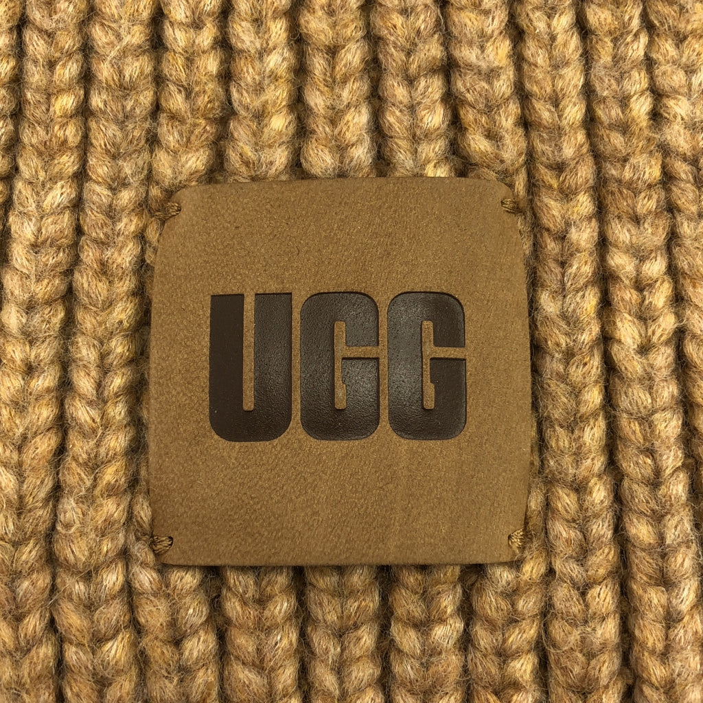 UGG / 아그 | 울 로고 가죽 패치 스톨 머플러 |
