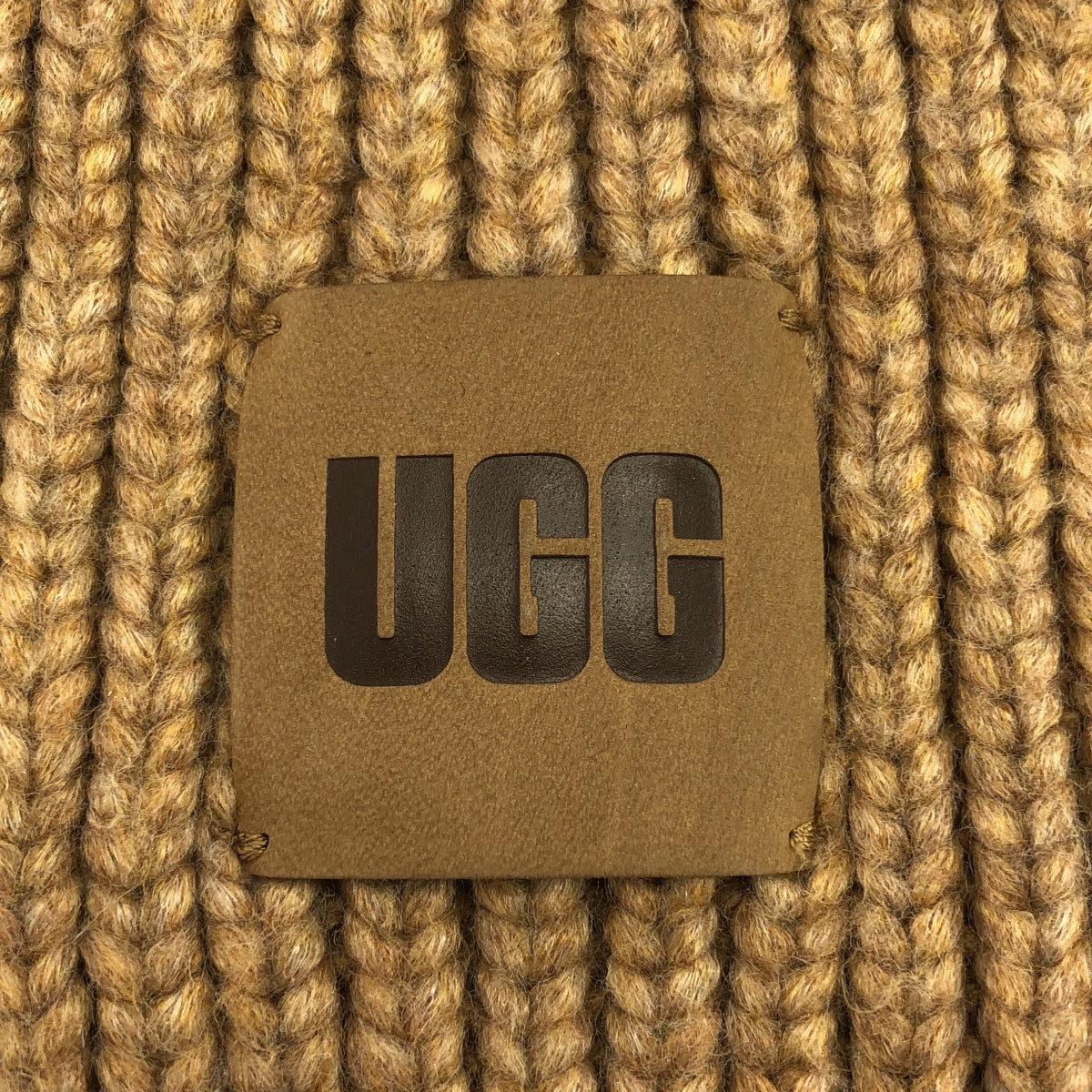 UGG / 아그 | 울 로고 가죽 패치 스톨 머플러 |