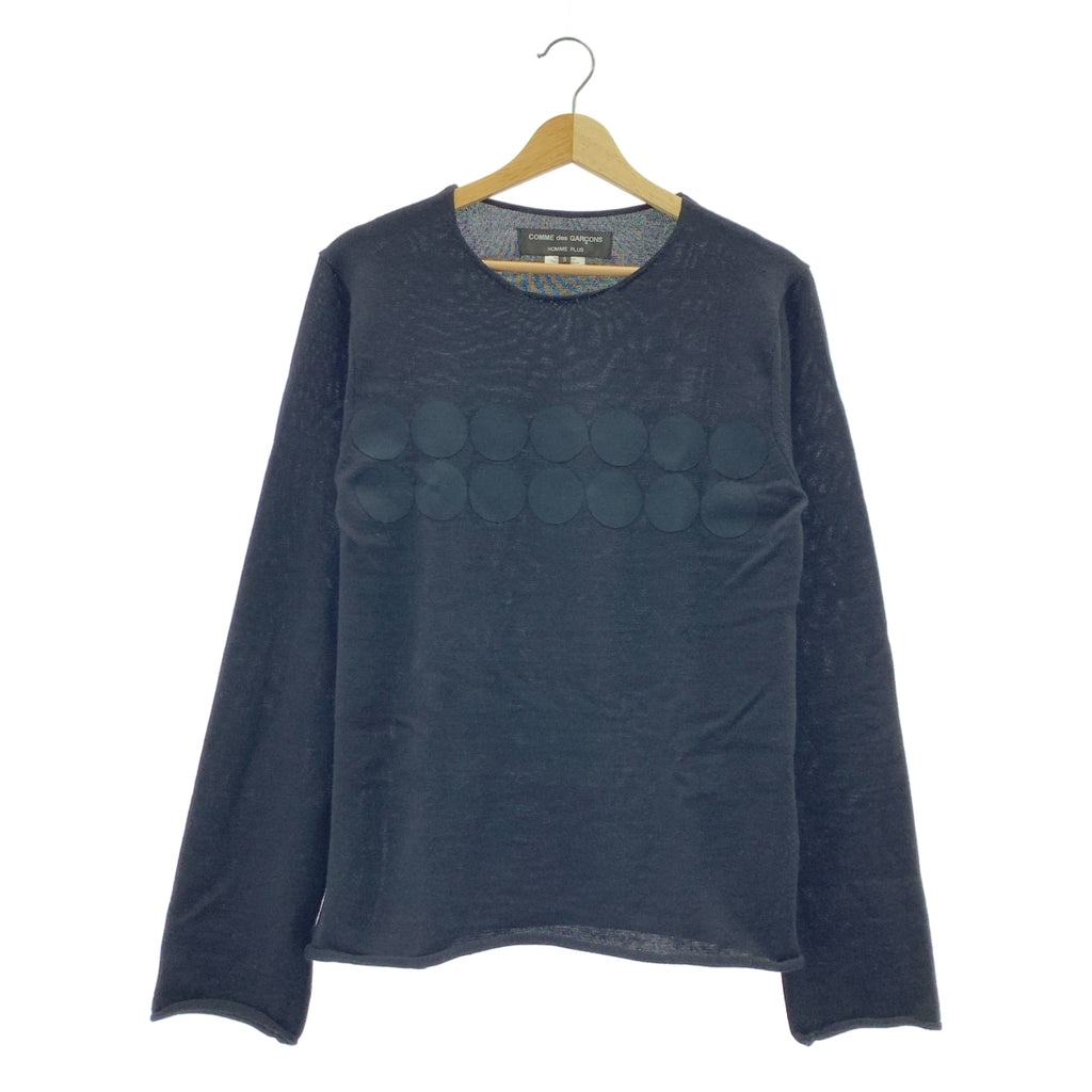COMME des GARÇONS HOMME PLUS | 2009春夏 |羊毛圓點貼片圓領毛衣| SHOPBOP S 號 |男士