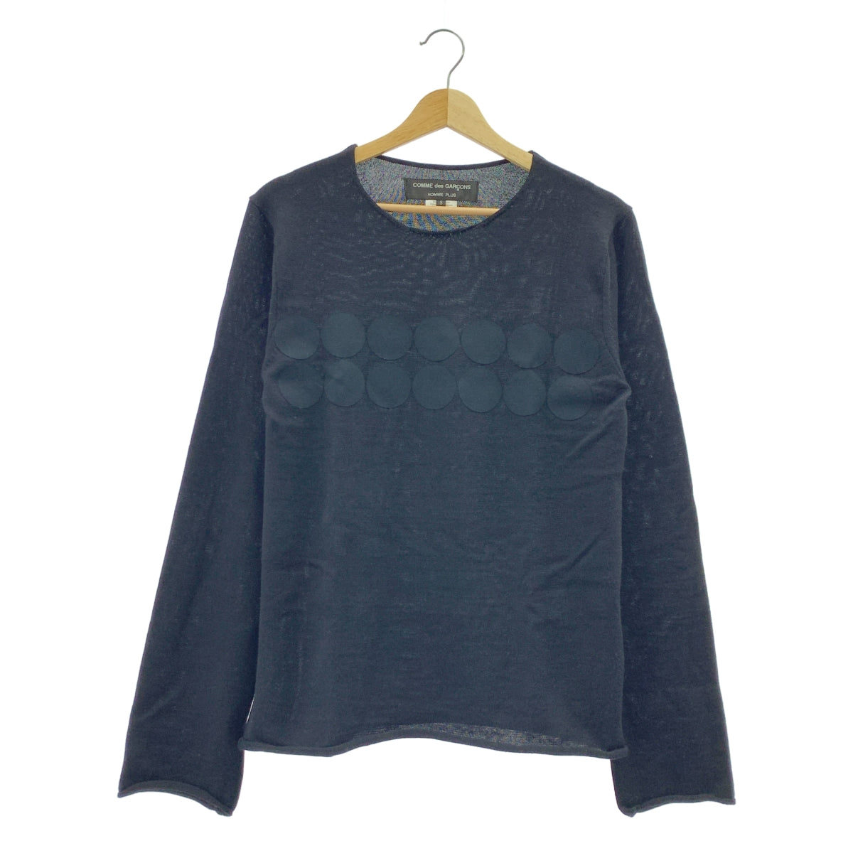 COMME des GARÇONS HOMME PLUS | 2009春夏 |羊毛圓點貼片圓領毛衣| SHOPBOP S 號 |男士