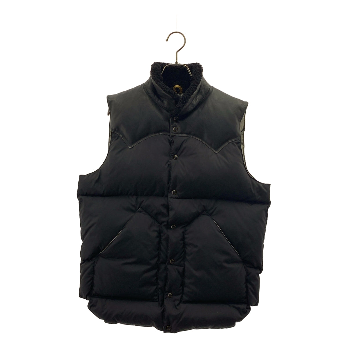 Rocky Mountain Featherbed | CHRISTY VEST 皮革飾邊羽絨背心 | 40碼 | 男士