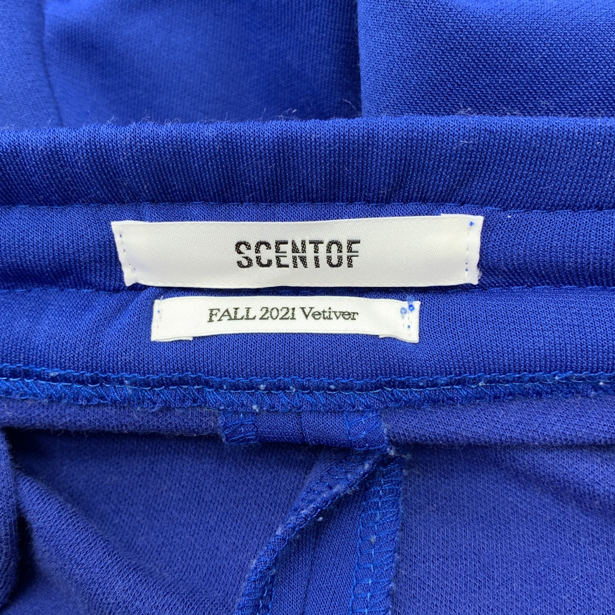 SCENTOF | 2021 秋冬 | AP STUDIO / 中央壓制、拉鍊下擺、抽繩、側條紋針織運動褲 |