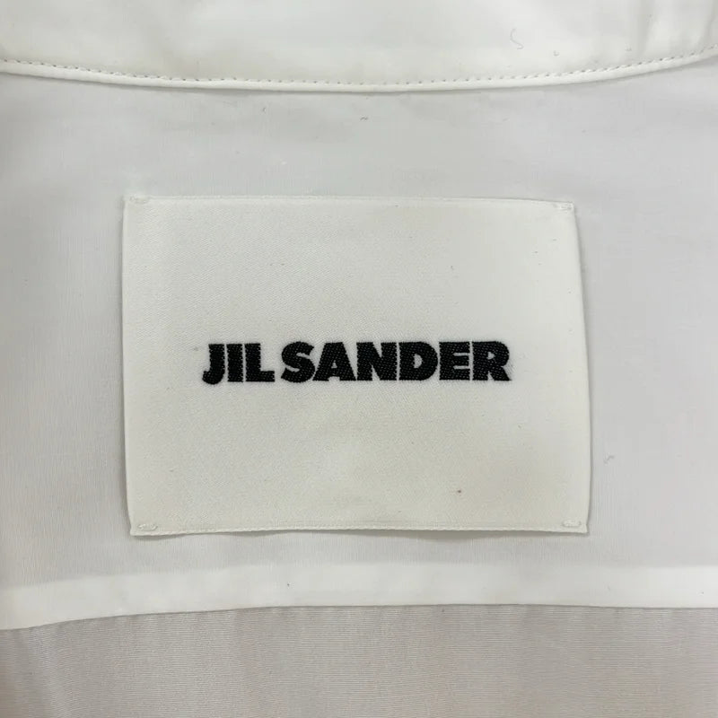 JIL SANDER / ジルサンダー | コットン フロント スタンドカラー ドレスシャツ | 32 | レディース