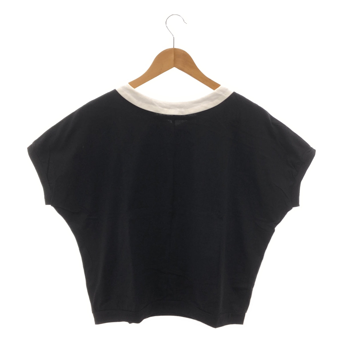 mizuiroind / Mizuiroind | Shirt collar dolman T-shirt | Black x White | Women's