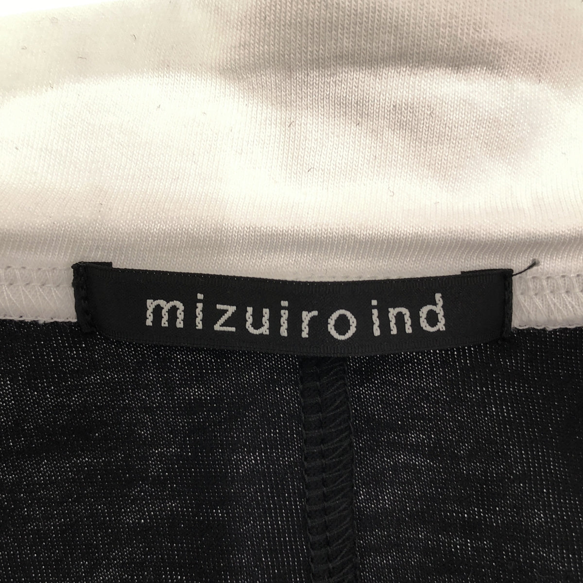 mizuiroind / Mizuiroind | Shirt collar dolman T-shirt | Black x White | Women's