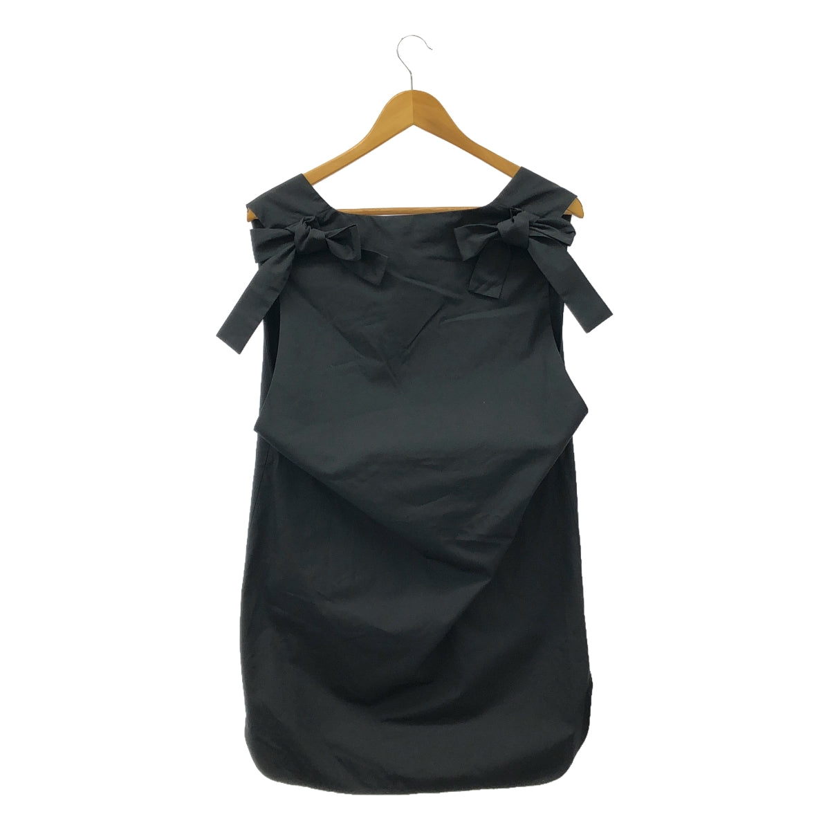 [New] EVA MANN | Rafaela V-neck sleeveless blouse | Size 9 | Black | Women's