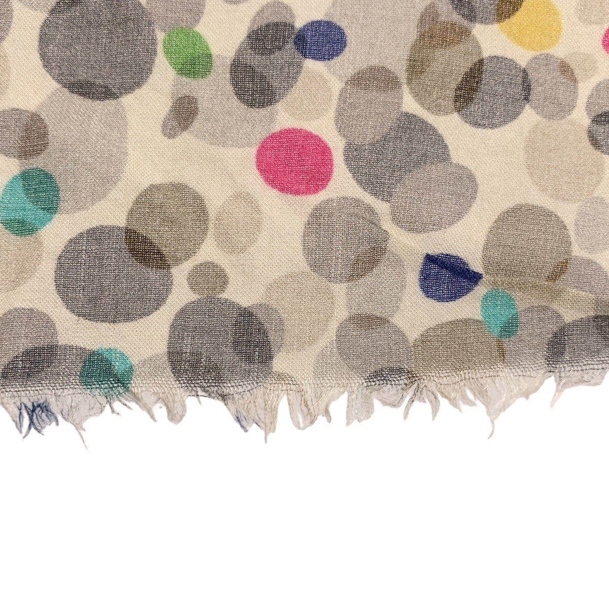 ファリエロサルティ　大判　ドット　ストール　ブラウン系 FALIERO SARTI / ファリエロサルティ | 総柄 ドット 大判 ストール