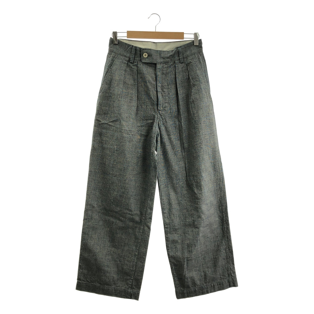 45r / 포티파이브아르 | 코튼 체크 와이드 팬츠 | 2 | 여성