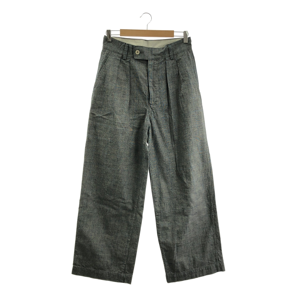 45r / 포티파이브아르 | 코튼 체크 와이드 팬츠 | 2 | 여성