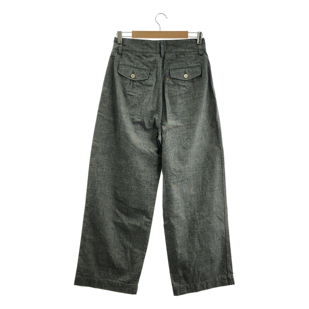 45r / 포티파이브아르 | 코튼 체크 와이드 팬츠 | 2 | 여성