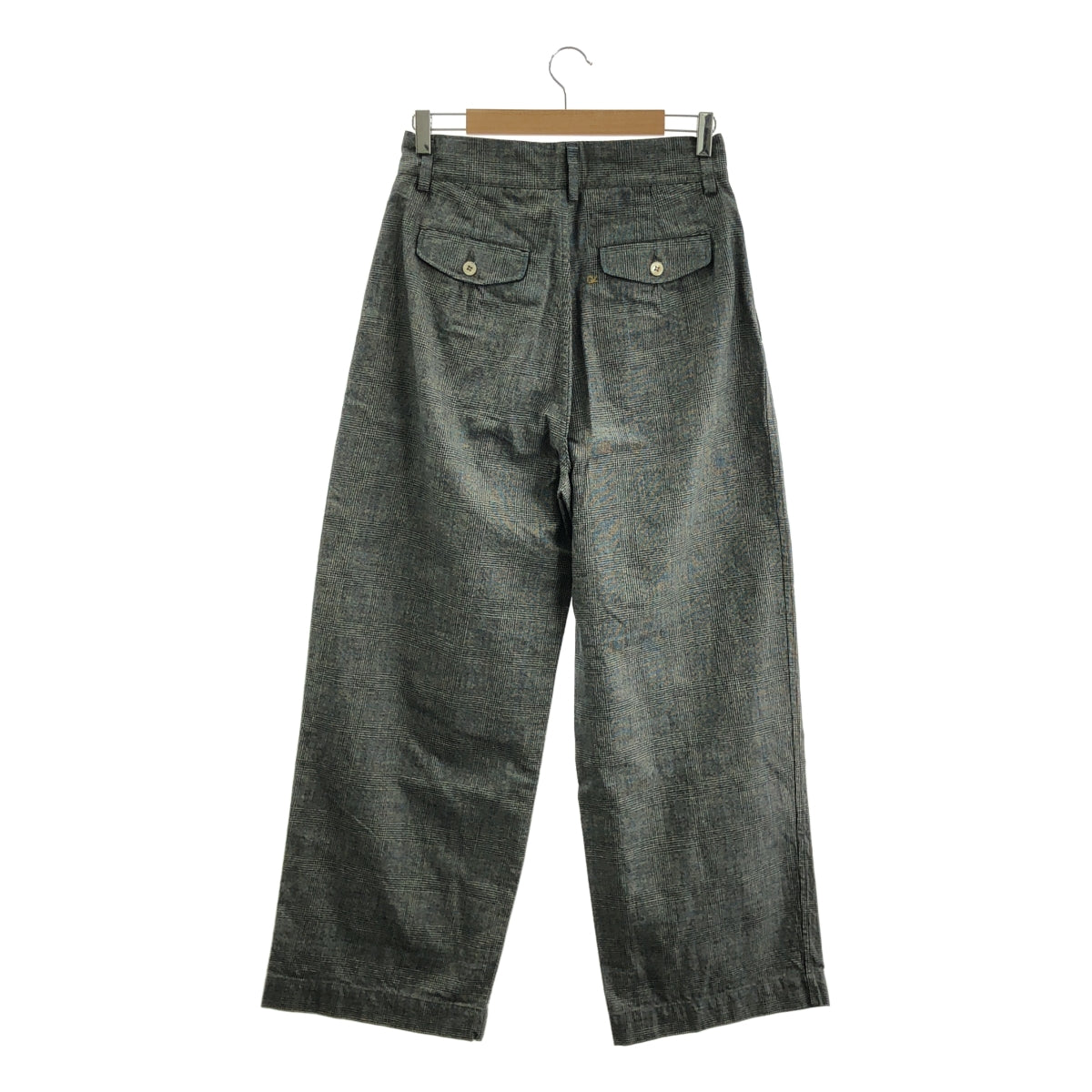 45r / 포티파이브아르 | 코튼 체크 와이드 팬츠 | 2 | 여성